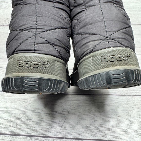 Bogs Snowday Mid Waterproof Quilted Winter Boots Women's Size 7 Black - Picture 4 of 7